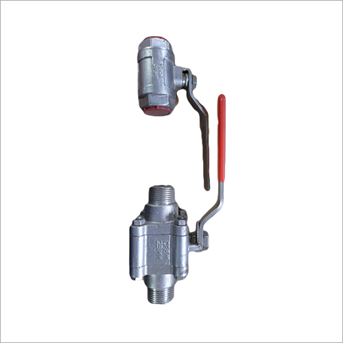 Screwed End Ball Valve - Stainless Steel, Polished Silver Finish | Industrial Use, Auger-Driven Flow Technology, Smooth Fluid Shear
