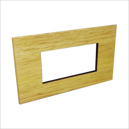 L And T Englaze Beige Wood 4 Module Plate