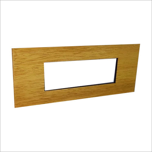 L And T  Englaze Beige Wood 6 Module Plate