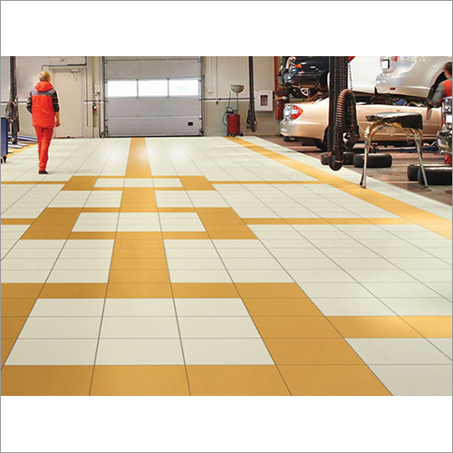 White-Yellow Industrial Floor Tiles
