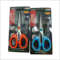JIYO Plastic Scissor Set - Iron & Stainless Steel Composition 5.5 Inch Size Red & Blue Color | Household Application with Durable Plastic Handle