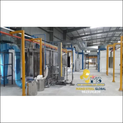 Gray Msf Global Automatic Powder Coating Conveyor System