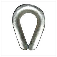 Wire Rope Thimbles - Steel, All Sizes Available, Natural Color | Industrial Grade, Alloy Material, Manual Power Source, Versatile Wire Rope Accessory