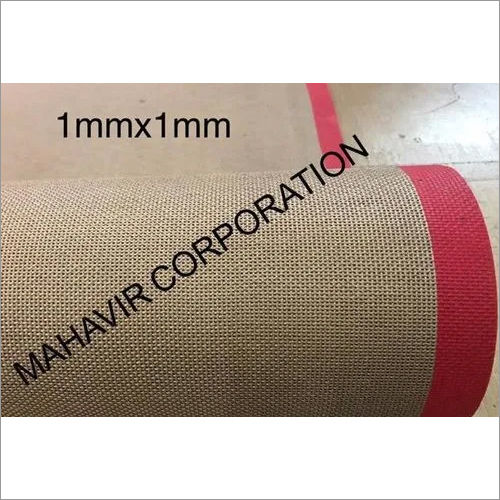 Ptfe Coated Fiber Glass 1 X 1 Mm Mesh Belt Size: Different Size