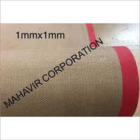 PTFE Coated Fiber Glass 1 X 1 Mm Mesh Belt