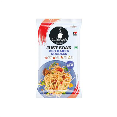 Just Soak Veg Hakka Noodles - 100% Durum Wheat, Dried Style | Ready in 4 Minutes, Retains Flavor and Form, Perfect with Stir-Fried Veggies