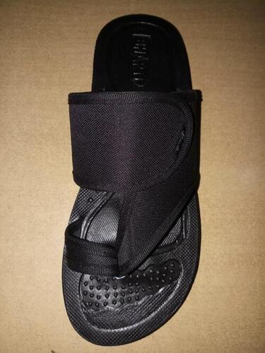 MENS TOPPER FABRICATION SLIPPERS - Black Available Sizes for All Seasons | Suitable for Rainy Spring Summer and Winter Wear