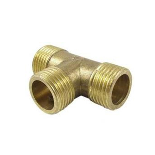Golden Brass Olive Tee Male Fittings