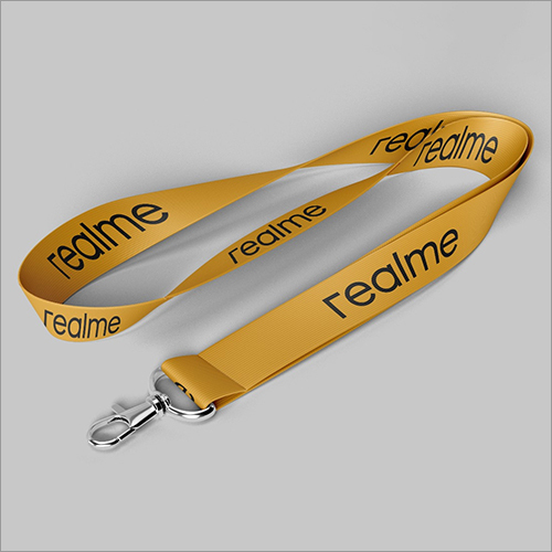 Yelllow Printed ID Card Lanyard