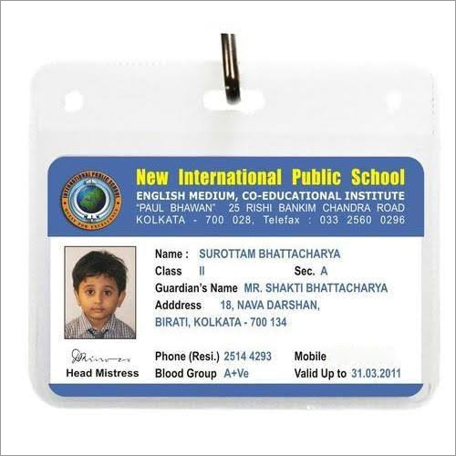 Kids School ID Card