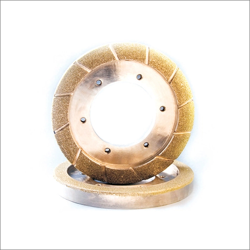 Diamond Coated Profile Wheel - Metal Bond, Dry Cutting | High Efficiency, Steel Material, Precision for Stone Processing, Bearing and Jet Engine Components