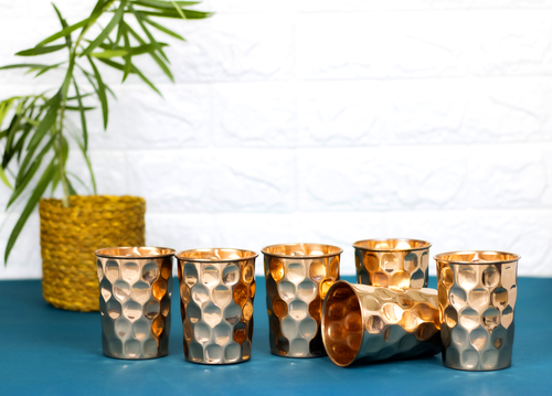 Copper Diamond Glass