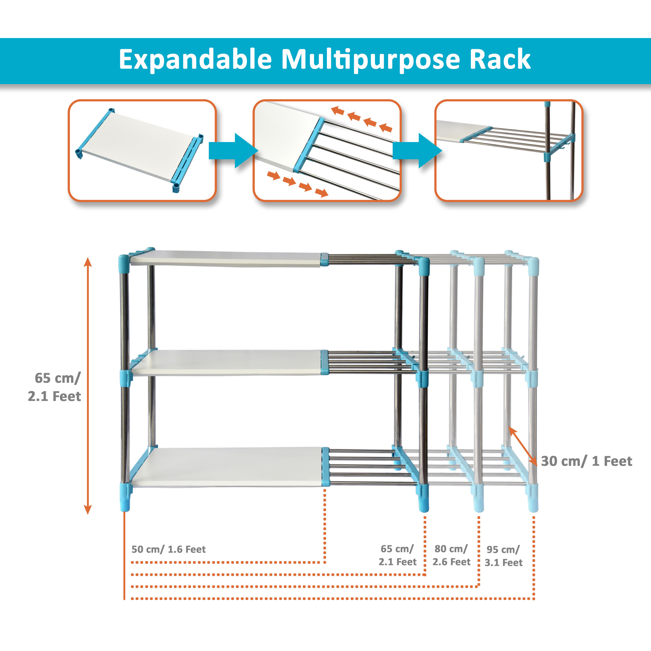 3 Layer Bathroom Racks