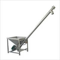 Silver Inclined Screw Conveyor