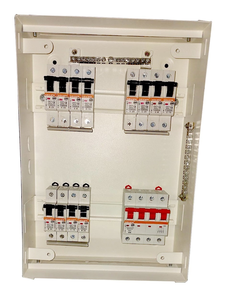 4 WAY TPN DOUBLE DOOR DISTRIBUTION BOARD