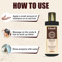 Khadi Ayurvedic Brahmi Hair Shampoo Sulfate and Paraben Free Suitable for All Type of Hair 200ml