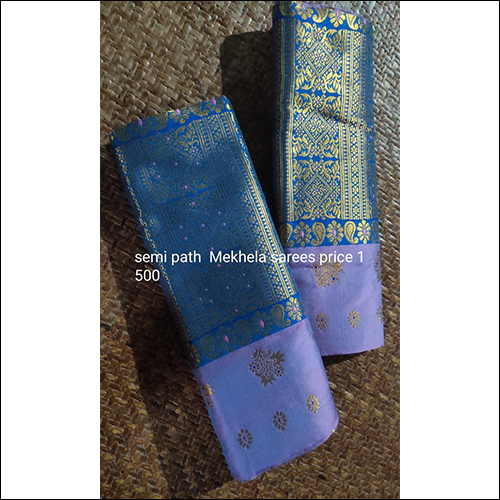 Semi Path Mekhela Saree