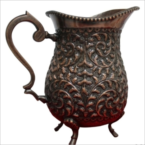 Copper Embroidery Design Pitcher Jug