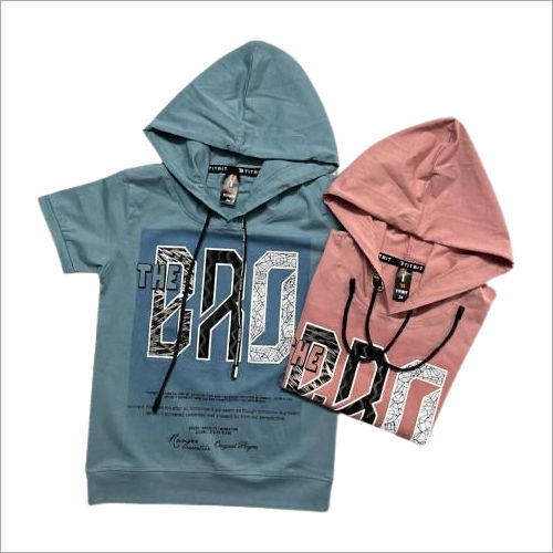 Half Sleeve Hoddie Age Group: 5 - 15