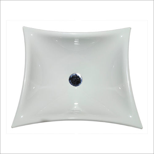 Ceramic Table Top White Acrylic Wash Basin