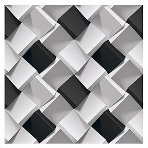 Black And Silver 400 X 400 Mm Digital Parking Floor Tiles