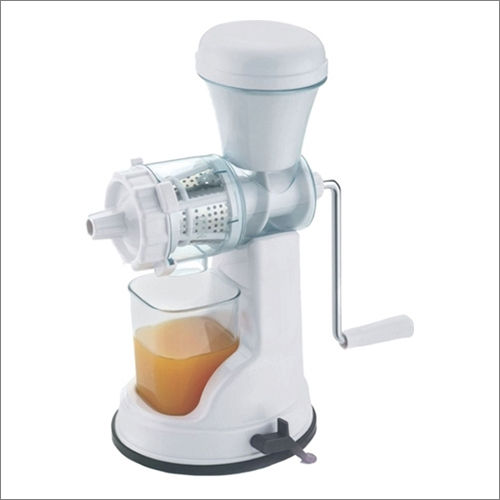 White Manual Plastic Fruits Juicer