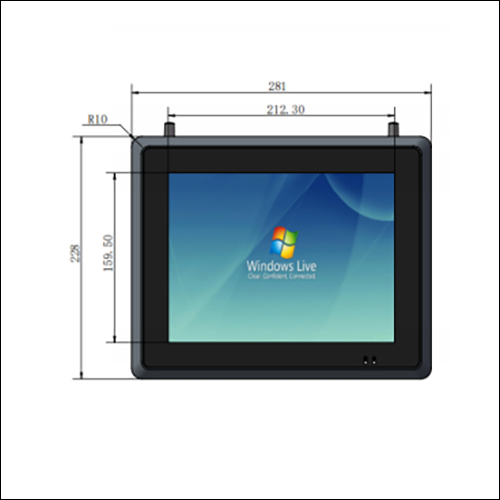 Capacitive Touch Screen Industrial Panel PC 10.4 inch