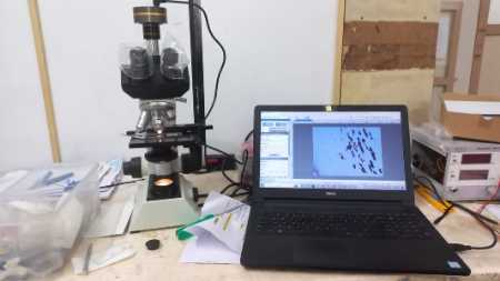 microscope with camera and software