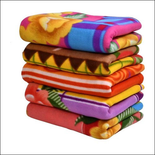 Polar Fleece Printed Double Blankets Age Group: Adults