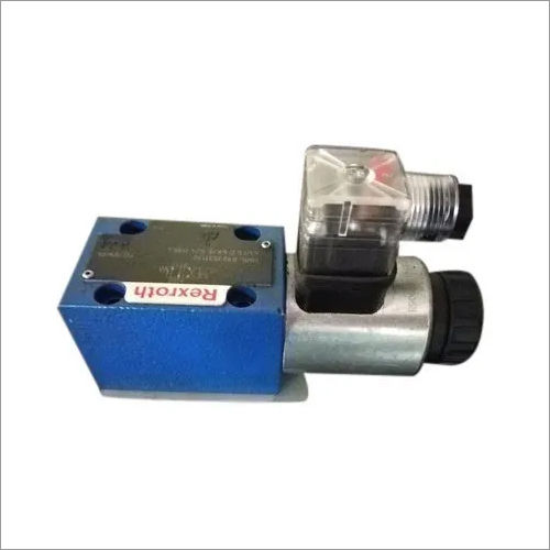 Blue-Silver Rexroth Hydraulic Solenoid Valve