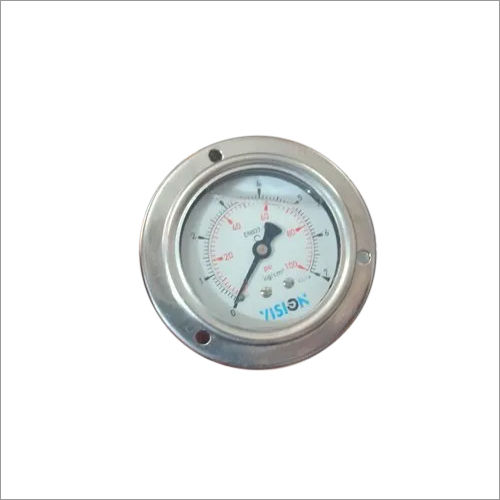 Silver Air Pressure Gauge