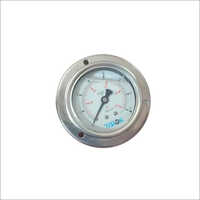 Stainless Steel Air Pressure Gauge - 10 Kg Scale Range , Polished Silver Finish, Glass Dial, Grade A Quality For Industrial Use