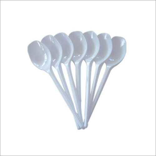 Plastic White Disposable Spoon Application: Commercial