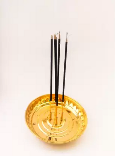 Incense Holder Agar bait Stand With ash Catcher Brass Incense Holder