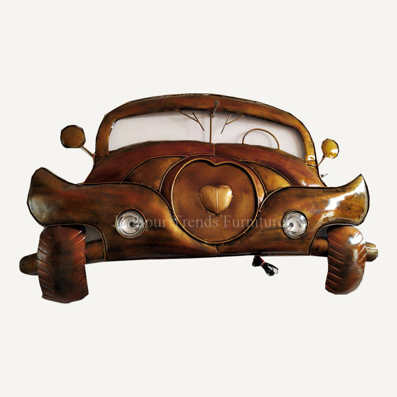 Wall Hanging Ambassdor - Metal, 24x12 Inches, Brown | Wall Decor, Vintage Style, Unique Design