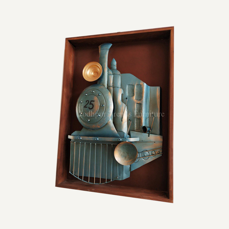 Wall Hanging Item - Metal, 12x16 Inch, Blue | Rustic Wall Art, Unique Design, Easy Install