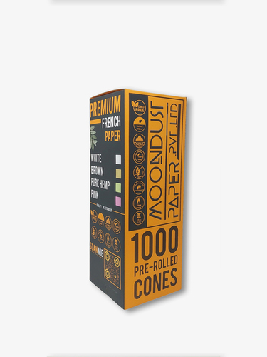 Custom Pack Of 1000 Pre Rolled Cones - Color: Unbleached