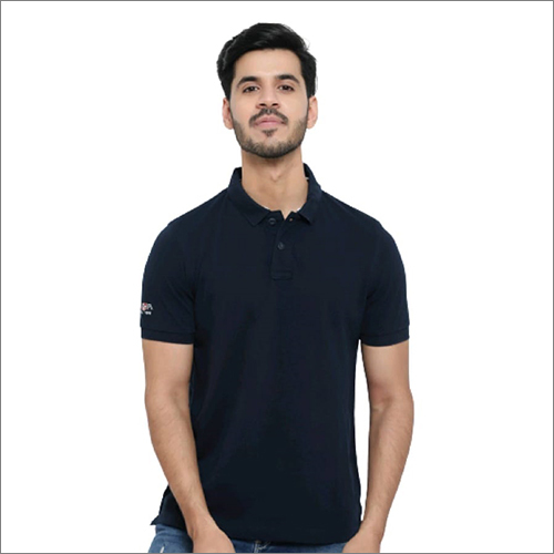 Mens Cotton Collar T-Shirt
