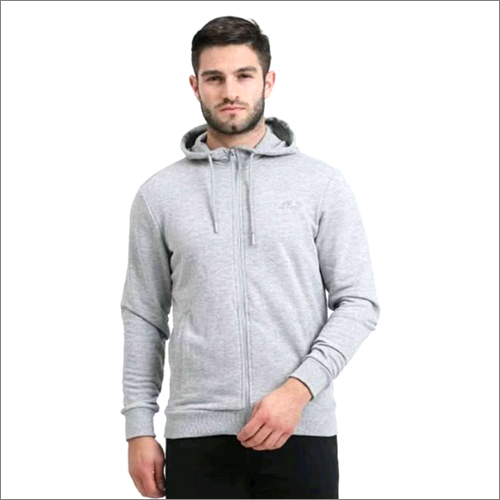 Mens Grey Hoodie Jacket