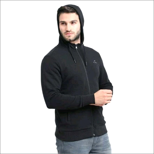 Mens Black Hoodie Jacket