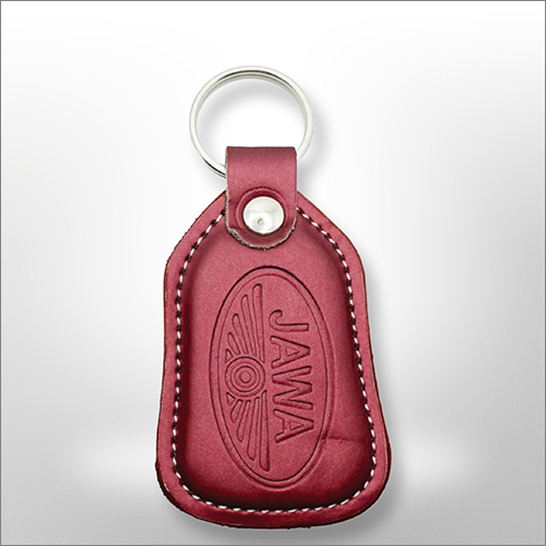 Jawa Bike Leather Keychain