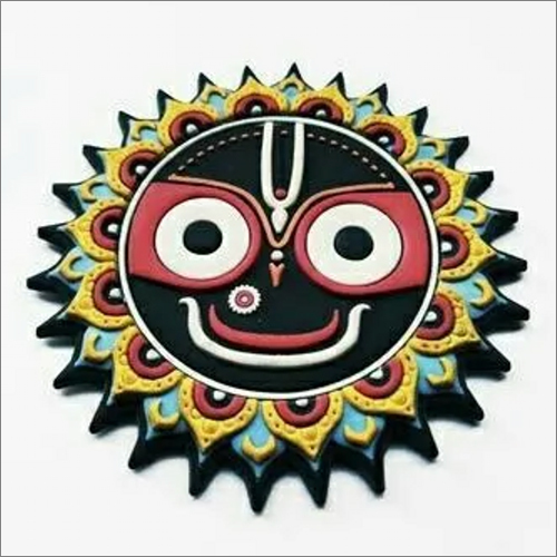 Smooth Puri Jagannath Mdf Wooden Coaster