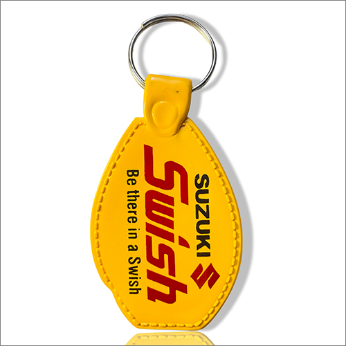Suzuki Yellow Plastic Keychain