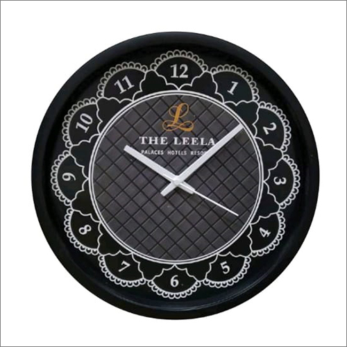 Black 12 Inch Wall Clock