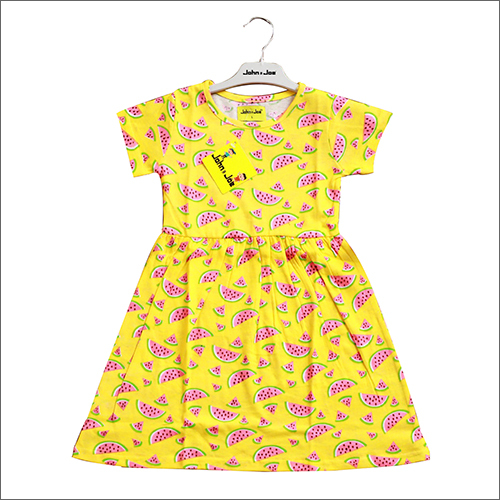 Girls Printed Cotton Frock