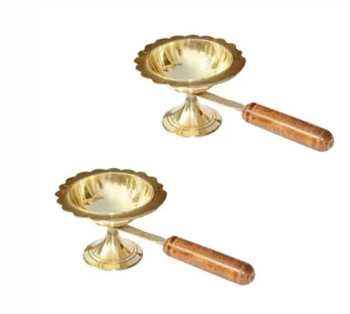 Golden Brass Dhoop Holder