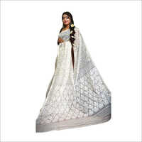 Dhakai Jamdani Sarees - Premium Silk Cotton, Embroidered White Party Wear | Elegant Texture For All Ages
