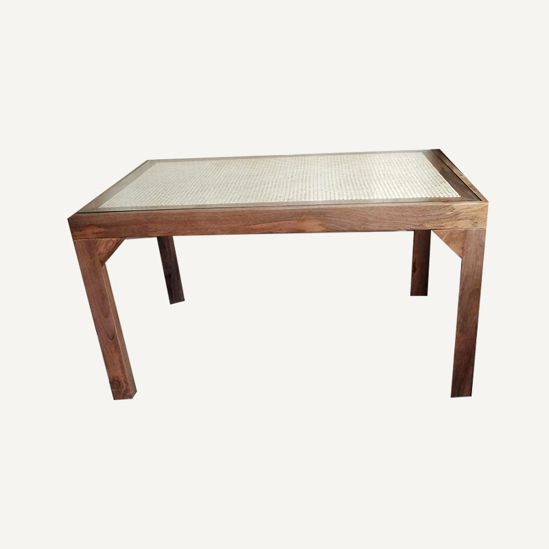 Wooden Cane Dining Table