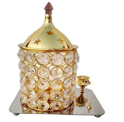 Polish Crystal Stand Dhup Agar batti  Stand