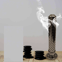 Stainless Steel Incense Holder for Incense Stick Tower Shaped Incense Ash Catcher Indoor Outdoor Use Steel Agar batti Stand Incense Burner Holder for Positive